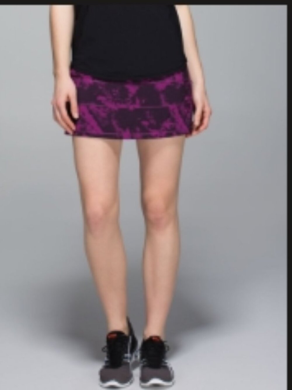 Lululemon Pace Rival Skirt II *4-way Stretch Breezie Regal Plum Black sz 4